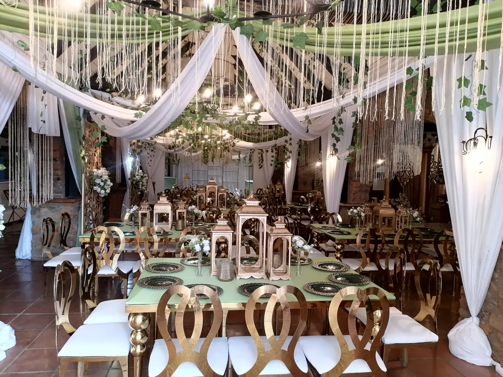 The Azalea dressed for a wedding reception