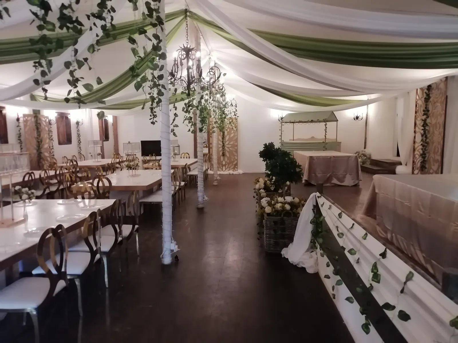 The Yellow Wood set for a reception